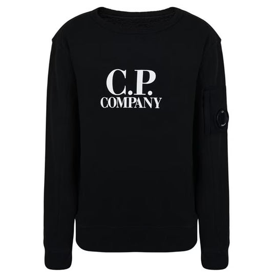 CP Company Boys Lens Logo Sweatshirt In Black