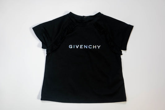 Givenchy Baby Girl Glitter Logo In Black