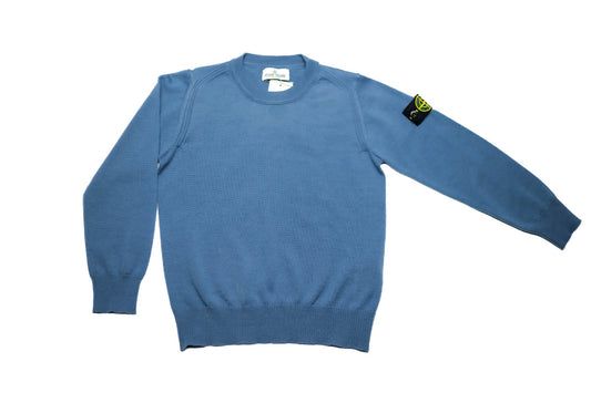 Stone Island Boys Knitted Sweatshirt in Pastel Blue