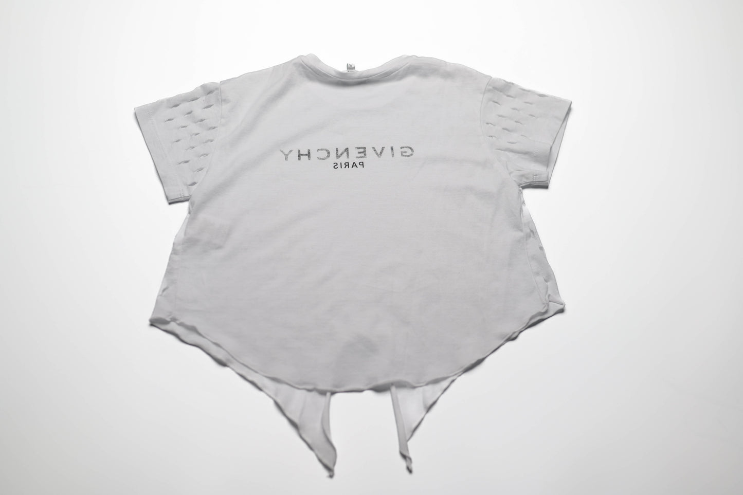Givenchy Girls Crop T-Shirt In White