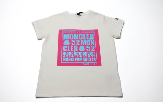 Moncler Maglia T-Shirt Teens Pink Logo