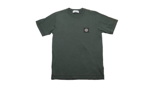Stone Island Junior Compass Logo T-Shirt In Dark Green