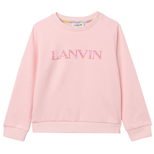 Lanvin Logo Sweatshirt In Pink