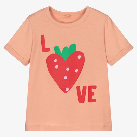 Stella McCartney Pink Cotton T-Shirt