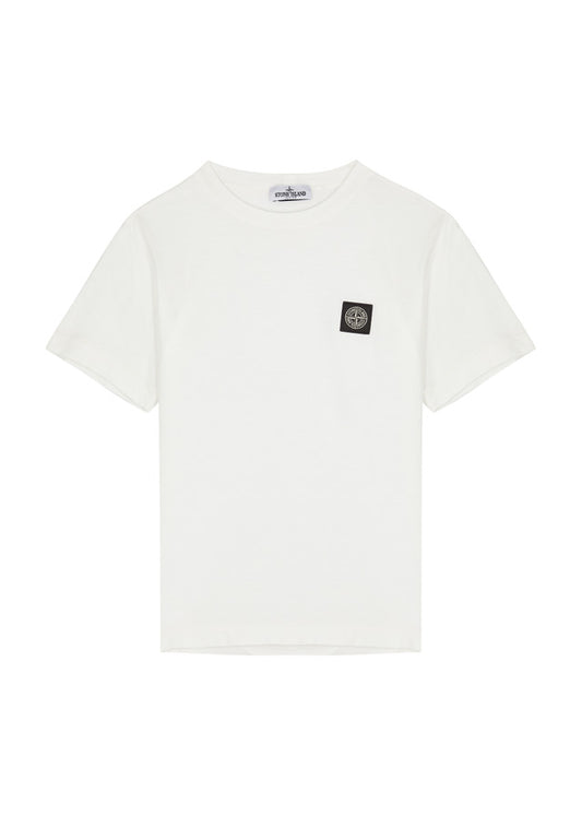 Stone Island Junior Patch Logo T-Shirt White